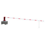 Mobile manual barrier | barrier arm length: 7000 mm | triangular lock and profile cylinder lock